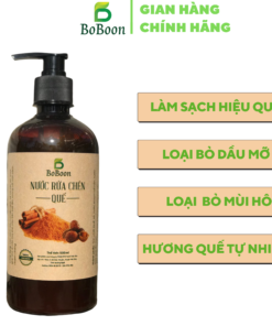 Nước Rửa Chén Quế BoBoon 500ml Giúp Làm Sạch Chén Bát